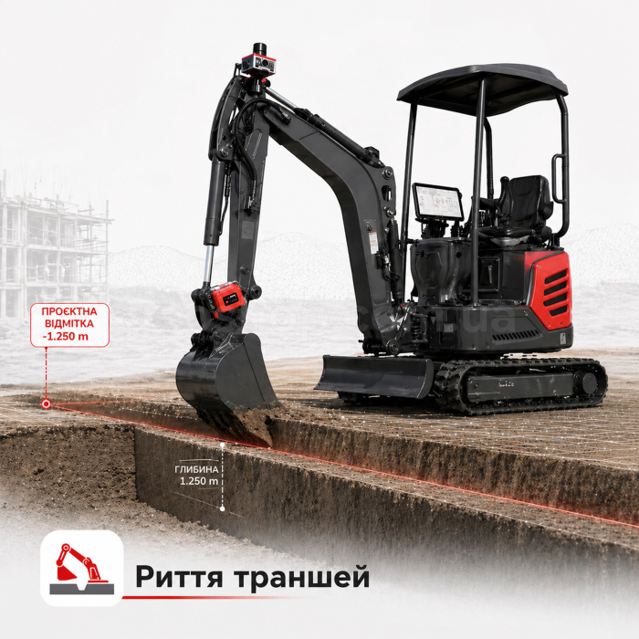 Система навігації екскаватора AlphaGEO ALPHA DG1