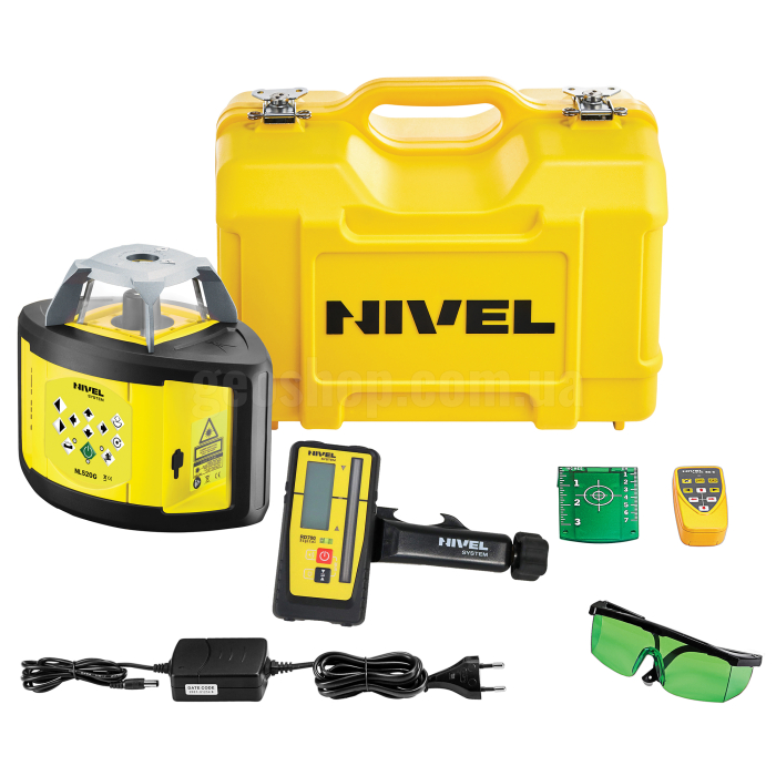 Нівелір лазерний ротаційний Nivel System NL520G Digital