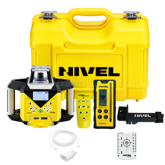 Нівелір лазерний ротаційний Nivel System NL620G Digital