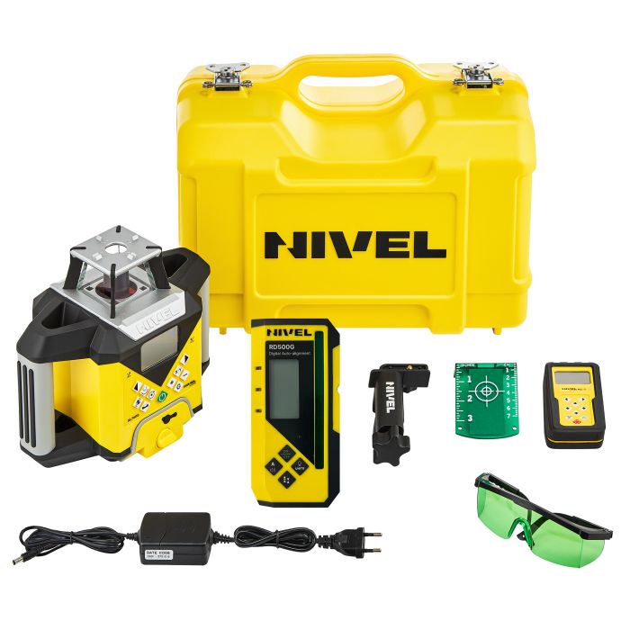 Нівелір лазерний ротаційний Nivel System NL740G Digital