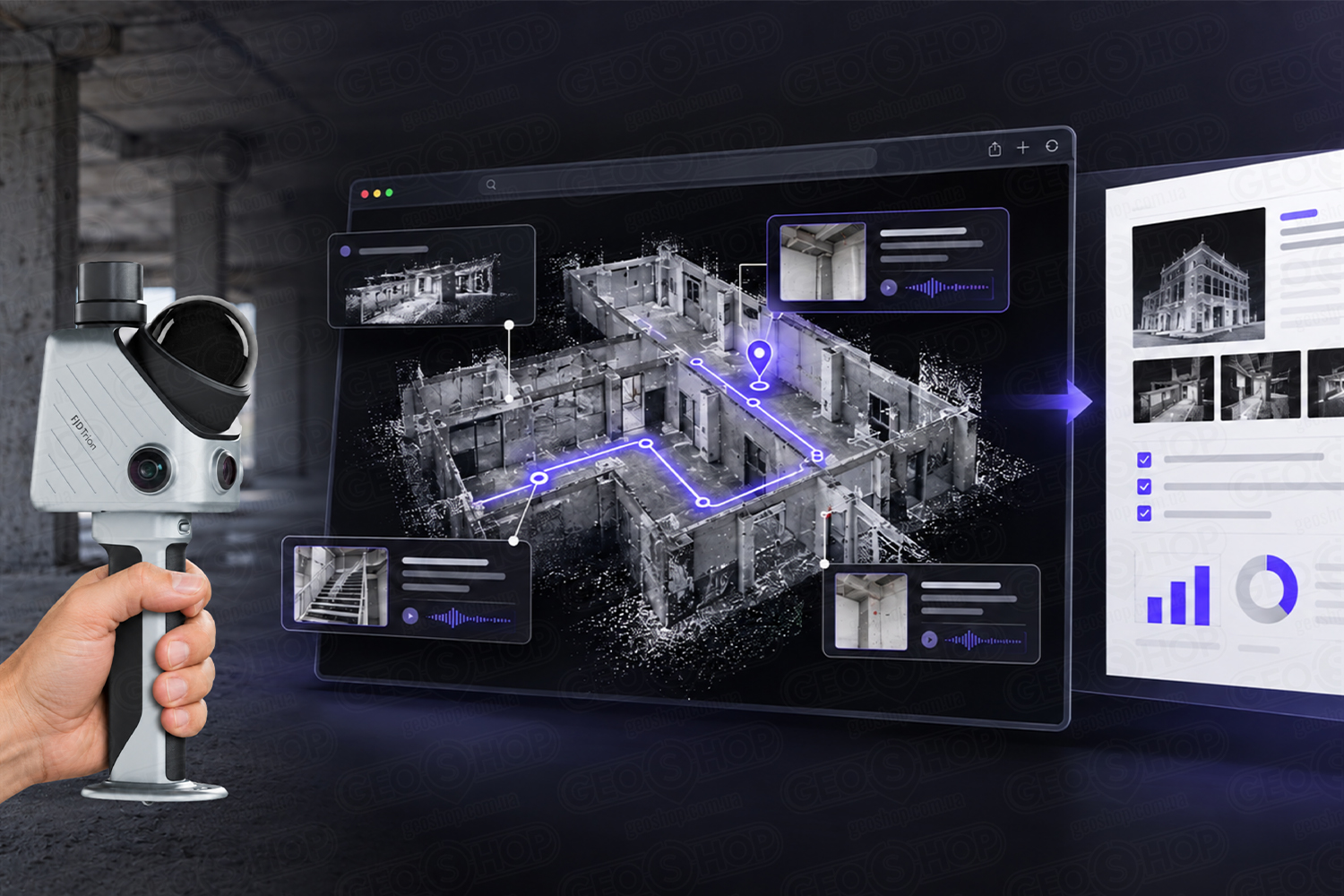 Польове 3D сканування за допомогою FJD Trion X1